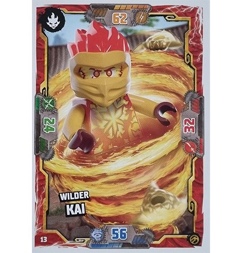 Lego Ninjago Serie 7 Trading Cards Geheimnisse der Tiefe -Nr 013 Wilder Kai