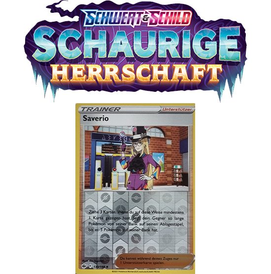 Pokémon Schaurige Herrschaft 130/198 Saverio REVERSE HOLO