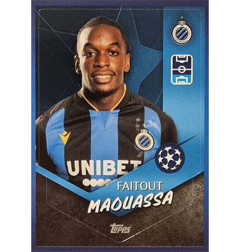 Topps Champions League Sticker 2021/2022 Nr 130 Faitout Maouassa