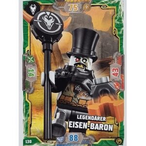 Lego Ninjago Serie 7 Trading Cards Geheimnisse der Tiefe - Nr 130 Legendärer Eisen-Baron