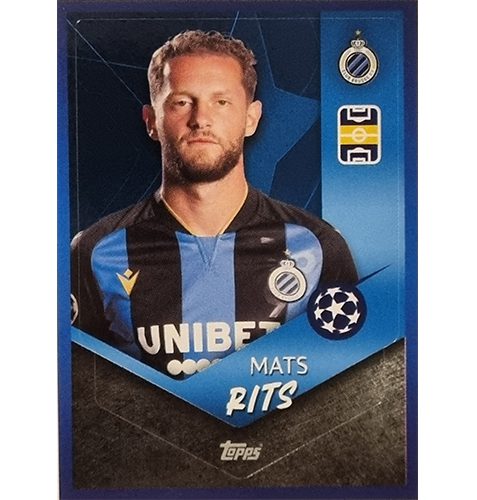 Topps Champions League Sticker 2021/2022 Nr 133 Mats Rits