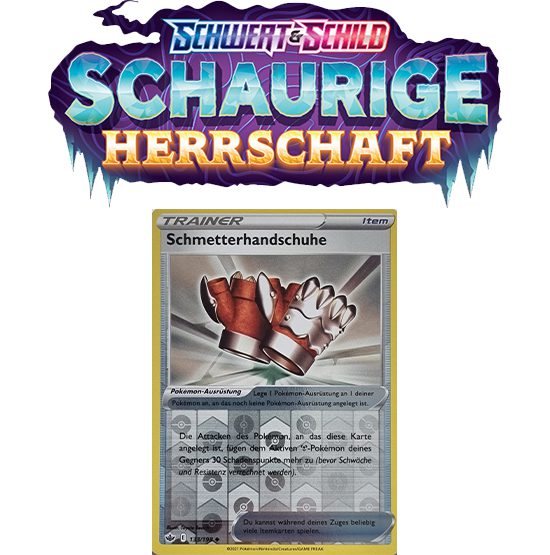 Pokémon Schaurige Herrschaft 133/198 Schmetterhandschuhe REVERSE HOLO