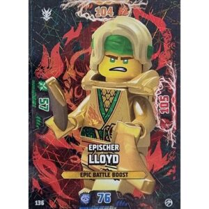 Lego Ninjago Serie 7 Trading Cards Geheimnisse der Tiefe - Nr 136 Epischer Lloyd