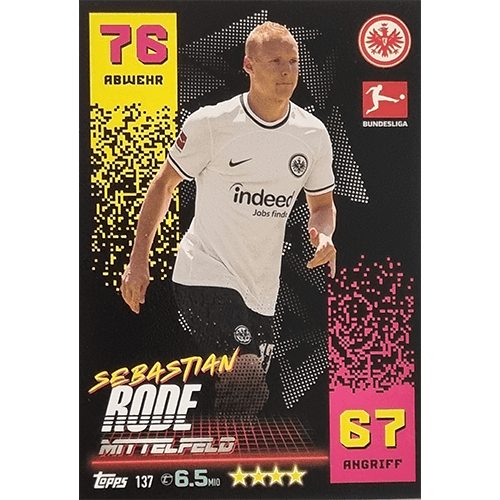 Topps Match Attax Bundesliga 2022-23 - Nr 137 Sebastian Rode