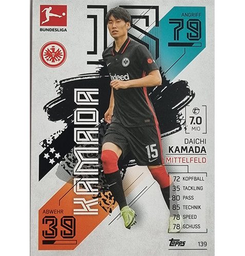 Topps Match Attax Bundesliga 2021/22 Nr 139 Daichi Kamada