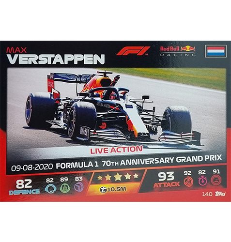 Turbo Attax 2021 Nr 140 Max Verstappen