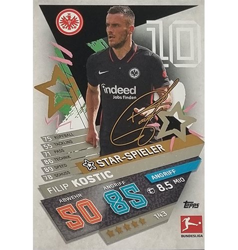 Topps Match Attax Bundesliga 2021/22 Nr 143 Filip Kostic