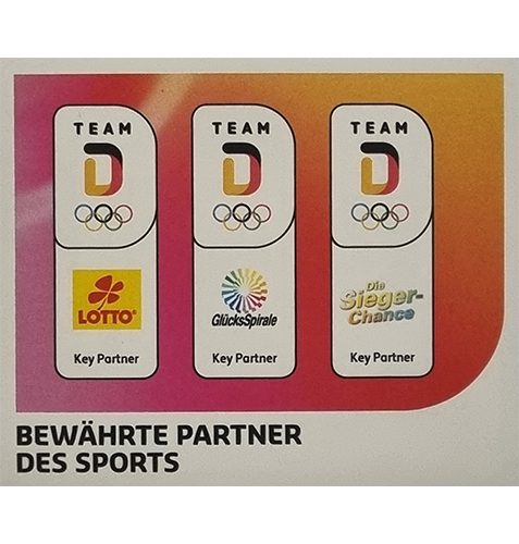 Panini Winterspiele 2022 Peking Sticker - Nr 143 Bewährte Partner des Sports