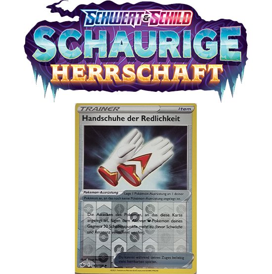 Pokémon Schaurige Herrschaft 143/198 Handschuhe der Redlichkeit REVERSE HOLO