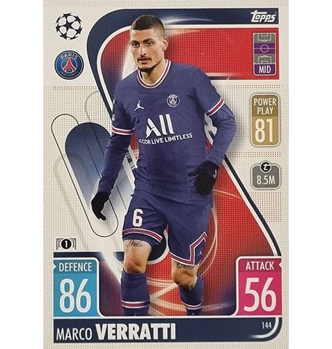 Topps Champions League 2021/2022 Nr 144 Marco Verratti