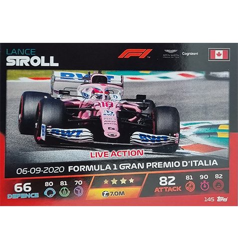 Turbo Attax 2021 Nr 145 Lance Stroll