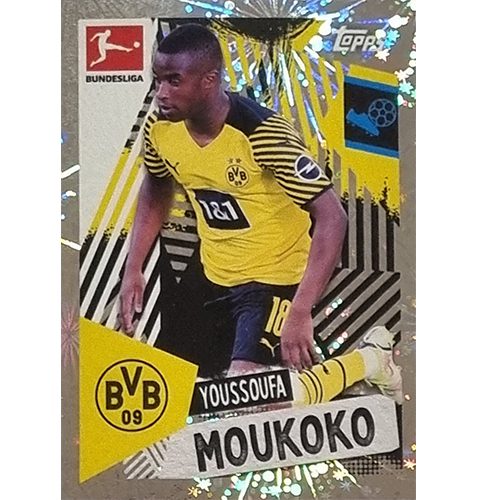 Topps Bundesliga Sticker Saison 2021/2022 Nr 146 Youssoufa Moukoko