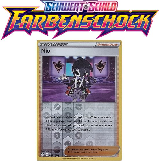 Pokémon Farbenschock Nio 146/185 REVERSE HOLO