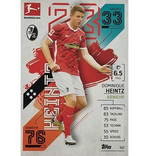 Topps Match Attax Bundesliga 2021/22 Nr 147 Dominique Heintz