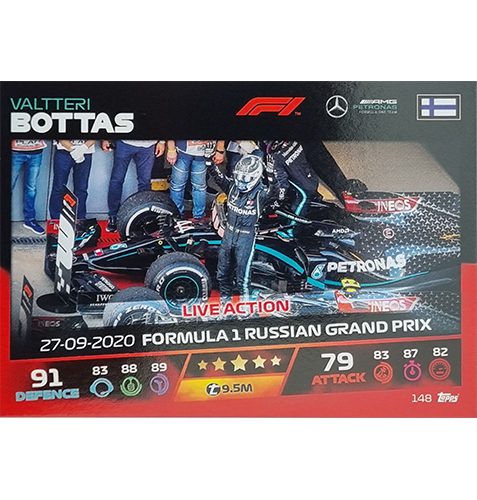 Turbo Attax 2021 Nr 148 Valtteri Bottas