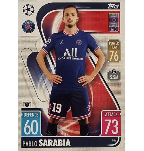 Topps Champions League 2021/2022 Nr 149 Pablo Sarabia