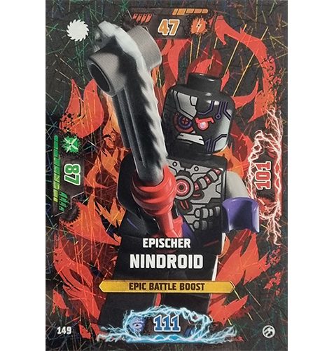 Lego Ninjago Serie 7 Trading Cards Geheimnisse der Tiefe - Nr 149 Epischer Nindroid