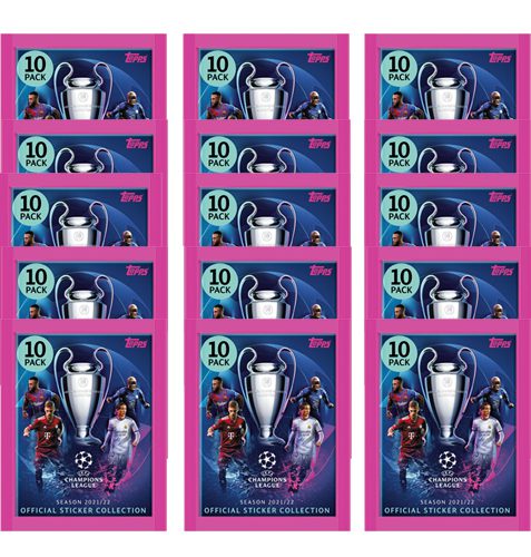 Topps Champions League Sticker 2021/2022 15x Stickertüten