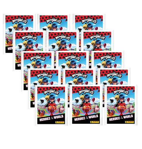 Panini Miraculous Ladybug Heroez in the World Sticker 15x Stickertüten