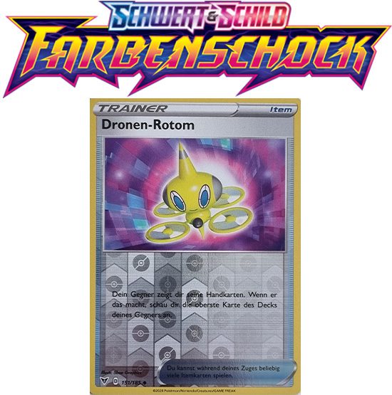 Pokémon Farbenschock Dronen-Rotom 151/185 REVERSE HOLO