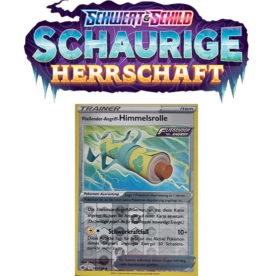 Pokémon Schaurige Herrschaft 151/198 Fließender-Angriff-Himmelsrolle REVERSE HOLO