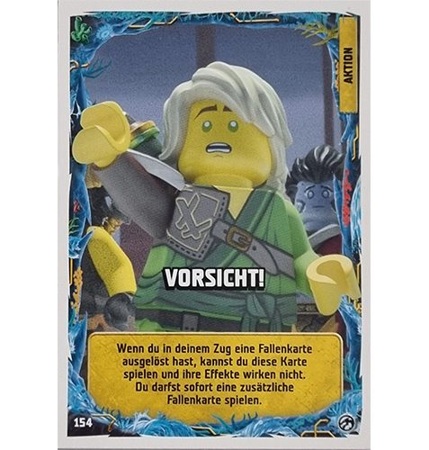 Lego Ninjago Serie 7 Trading Cards Geheimnisse der Tiefe - Nr 154 Vorsicht