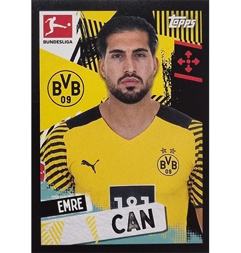 Topps Bundesliga Sticker Saison 2021/2022 Nr 155 Emre Can