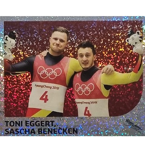 Panini Winterspiele 2022 Peking Sticker - Nr 155 Toni Eggert / Sascha Benecken