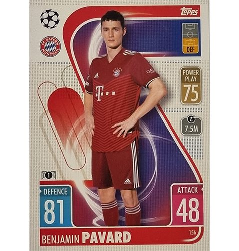 Topps Champions League 2021/2022 Nr 156 Benjamin Pavard