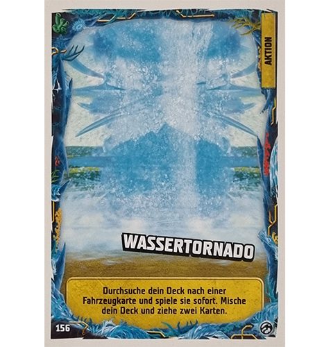 Lego Ninjago Serie 7 Trading Cards Geheimnisse der Tiefe - Nr 156 Wassertornado