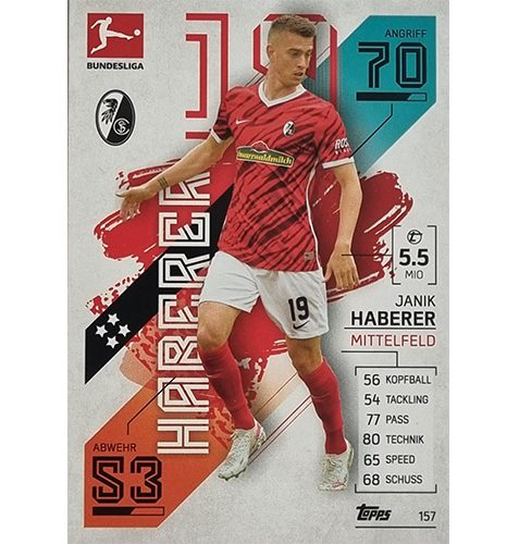 Topps Match Attax Bundesliga 2021/22 Nr 157 Janik Haberer