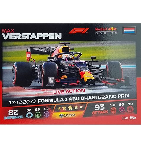 Turbo Attax 2021 Nr 158 Max Verstappen