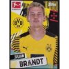 Topps Bundesliga Sticker Saison 2021/2022 Nr 158 Julian Brandt