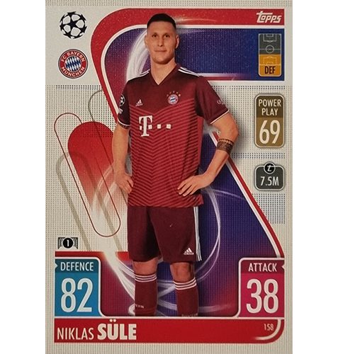 Topps Champions League 2021/2022 Nr 158 Niklas Süle