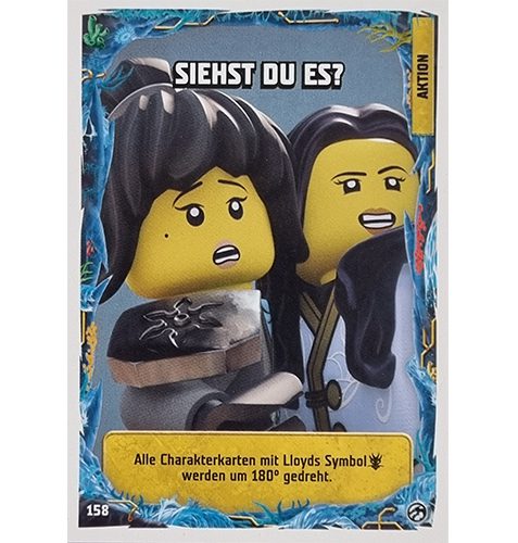 Lego Ninjago Serie 7 Trading Cards Geheimnisse der Tiefe - Nr 158 Siehst Du es ?