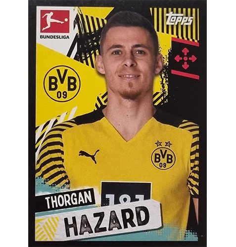 Topps Bundesliga Sticker Saison 2021/2022 Nr 159 Thorgan Hazard