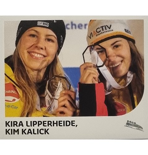 Panini Winterspiele 2022 Peking Sticker - Nr 159 Kira Lipperheide / Kim Kalick