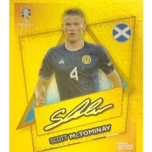 Topps UEFA EURO 2024 Sticker - SCO SP SCOTT McTOMINAY mit UNTERSCHRIFT