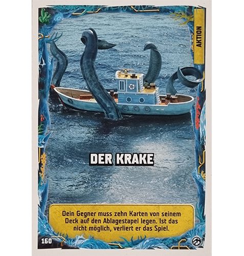 Lego Ninjago Serie 7 Trading Cards Geheimnisse der Tiefe - Nr 160 Der Krake