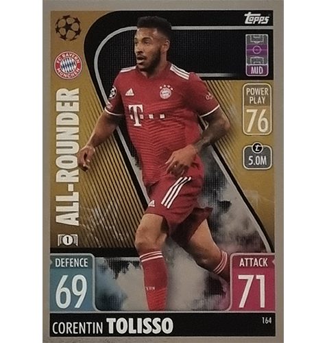 Topps Champions League 2021/2022 Nr 164 Corentin Tolisso