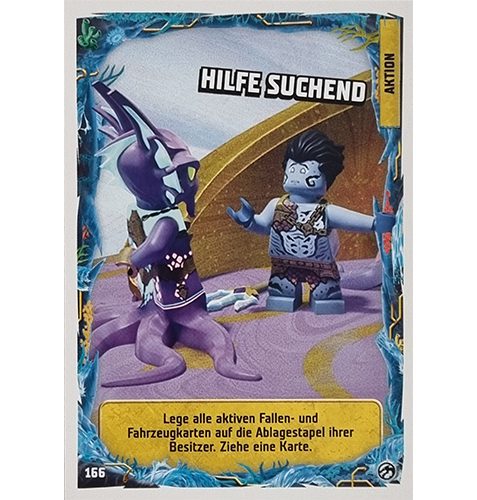 Lego Ninjago Serie 7 Trading Cards Geheimnisse der Tiefe - Nr 166 Hilfe suchend