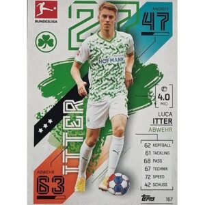 Topps Match Attax Bundesliga 2021/22 Nr 167 Luca Itter