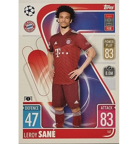 Topps Champions League 2021/2022 Nr 167 Leroy Sane