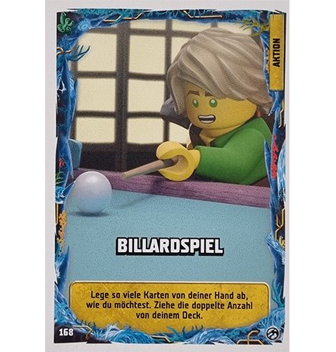 Lego Ninjago Serie 7 Trading Cards Geheimnisse der Tiefe - Nr 168 Billardspiel