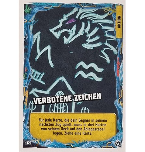 Lego Ninjago Serie 7 Trading Cards Geheimnisse der Tiefe - Nr 169 Verbotene Zeichen