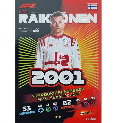 Turbo Attax 2021 Nr 171 Kimi Räikkönnen