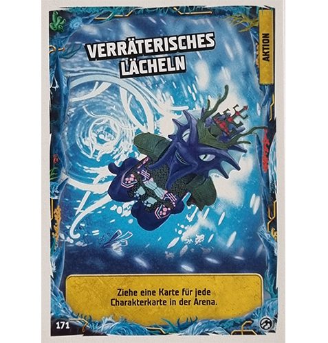 Lego Ninjago Serie 7 Trading Cards Geheimnisse der Tiefe - Nr 171 Verräterisches Lächeln