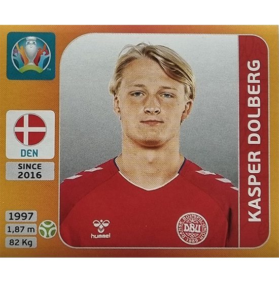 Panini EURO 2020 Sticker Nr 172 Kasper Dolberg