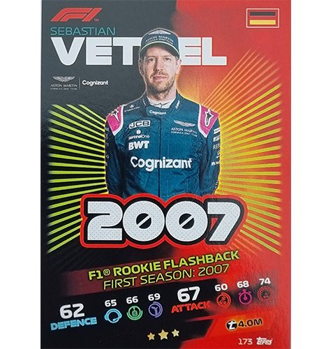 Turbo Attax 2021 Nr 173 Sebastian Vettel