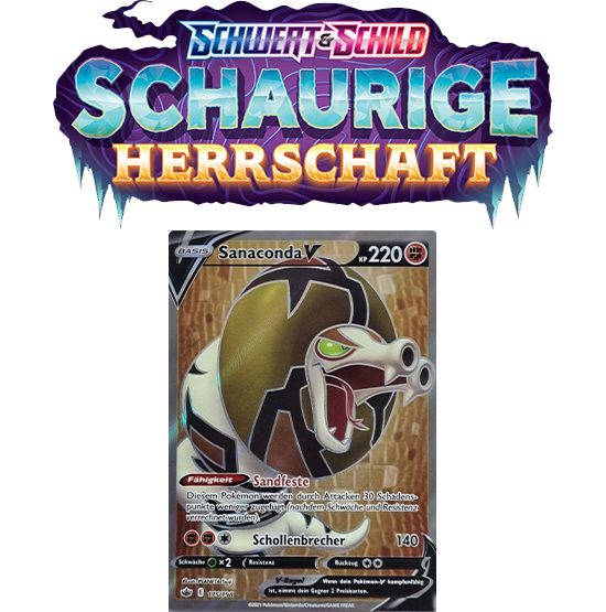 Pokémon Schaurige Herrschaft 175/198 Sanaconda-V FULLART